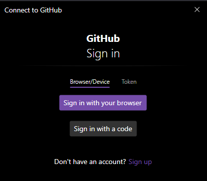 Iniciar sesión en GitHub